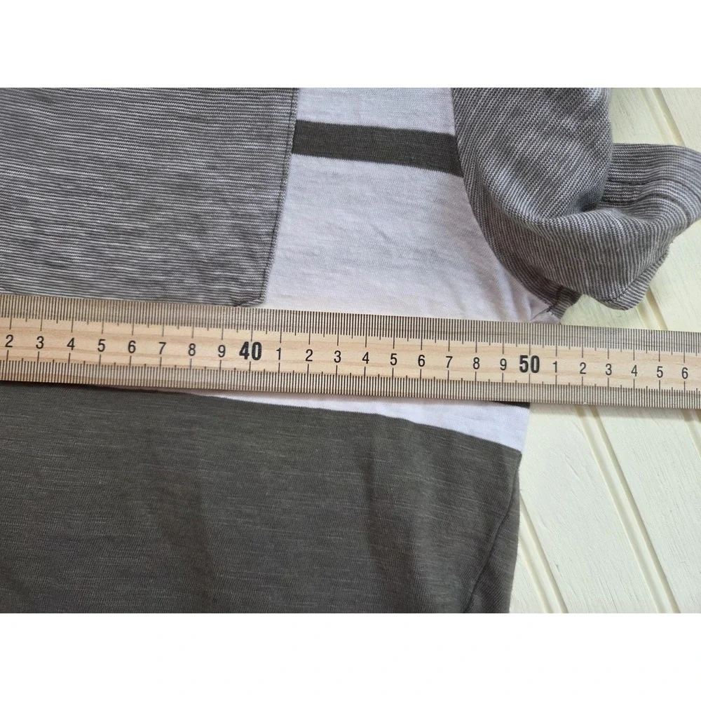 Original Penguin Polo‎ Shirt Mens Medium Green White Striped Pocket Cotton - Picture 8 of 9